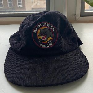 Afends Black Cord Skater hat